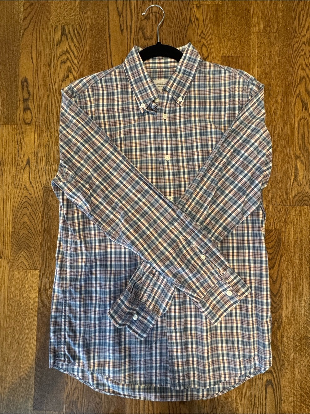 Jack Spade Men's Plaid Button-Down Shirt in Blue and Brown